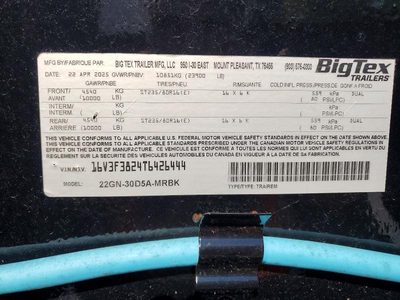 Продаж на аукціоні авто 2026 Big Tex Utility Tr, vin: 16V3F3824T6426444, номер лоту: 51404896