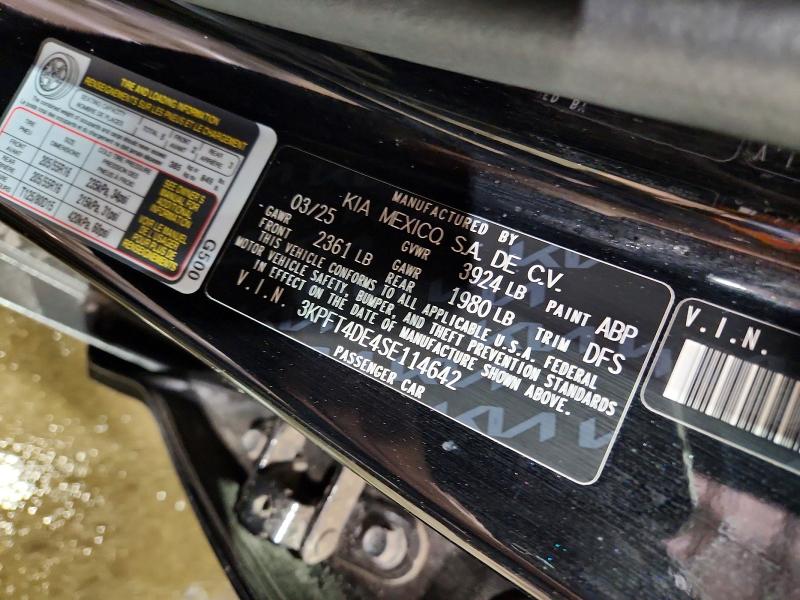Продажа на аукционе авто 2025 Kia K4, vin: 3KPFT4DE4SE114642, номер лота: 53821386