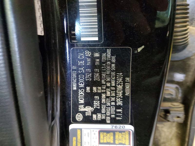 Продажа на аукционе авто 2021 Kia Forte, vin: 3KPF34ADXME294014, номер лота: 52515876