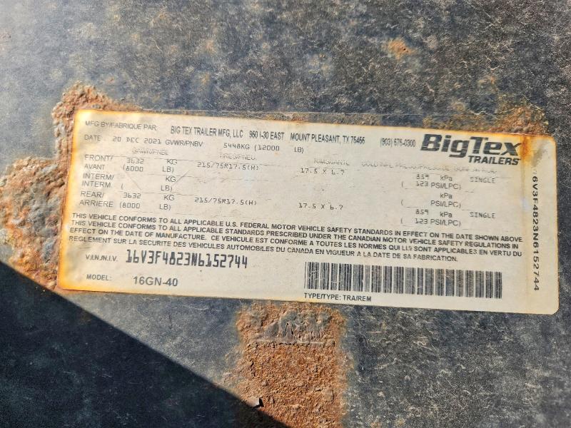 Продажа на аукционе авто 2022 Big Tex 16' Utilit, vin: 16V3F4823N6152744, номер лота: 53229576
