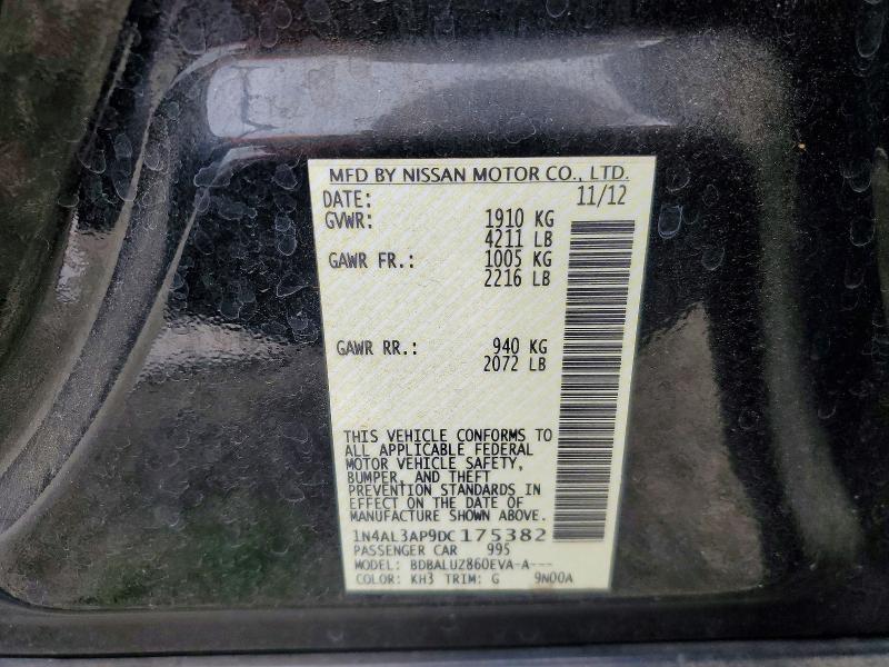 55546636 :رقم المزاد ، 1N4AL3AP9DC175382 vin ، 2013 Nissan Altima مزاد بيع