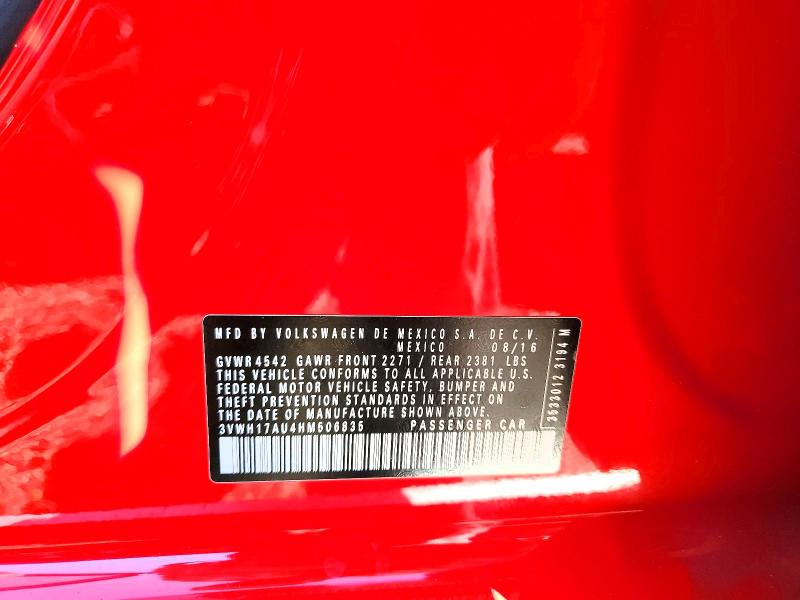 53326636 :رقم المزاد ، 3VWH17AU4HM506835 vin ، 2017 Volkswagen Golf Alltrack مزاد بيع