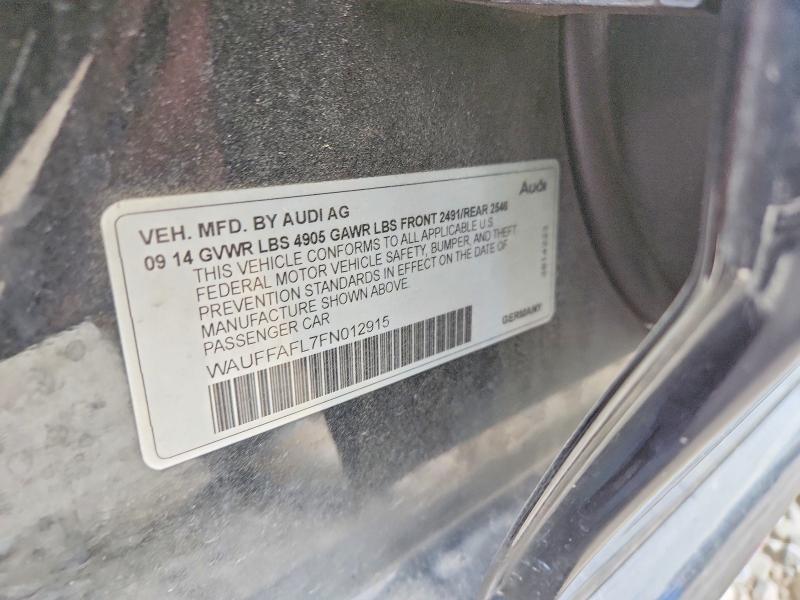 52555716 :رقم المزاد ، WAUFFAFL7FN012915 vin ، 2015 Audi A4 مزاد بيع