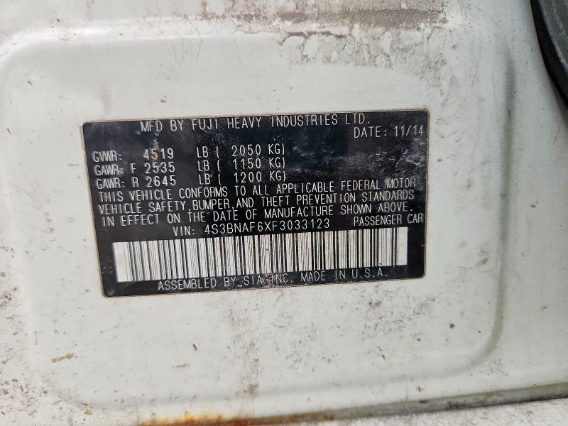 Продажа на аукционе авто 2015 Subaru Legacy, vin: 4S3BNAF6XF3033123, номер лота: 52190876