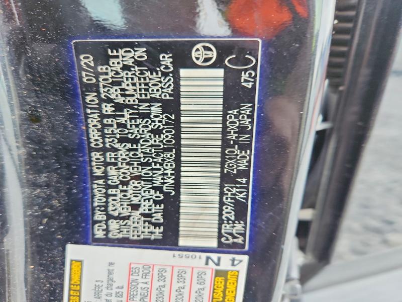 Aukcja sprzedaży 2020 Toyota C-hr, vin: JTNKHMBX8L1090172, numer aukcji: 55197246