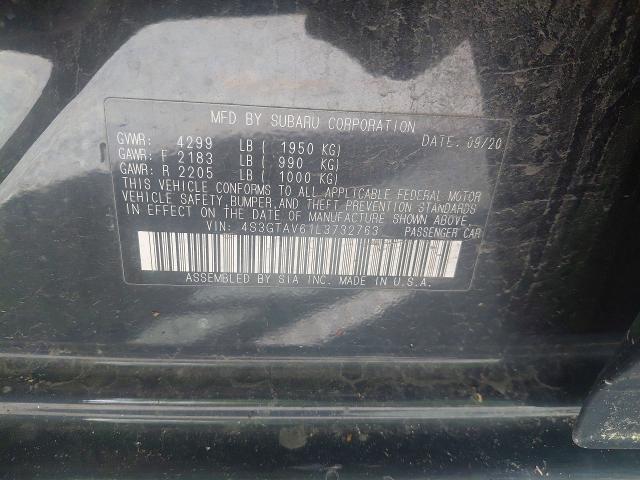 55077466 :رقم المزاد ، 4S3GTAV61L3732763 vin ، 2020 Subaru Impreza مزاد بيع