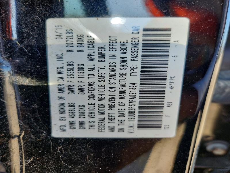2015 Acura Tlx მანქანა იყიდება აუქციონზე, vin: 19UUB2F57FA021894, აუქციონის ნომერი: 55503646