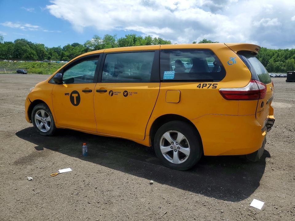 55365836 :رقم المزاد ، 5TDZZ3DC6HS875823 vin ، 2017 Toyota Sienna مزاد بيع