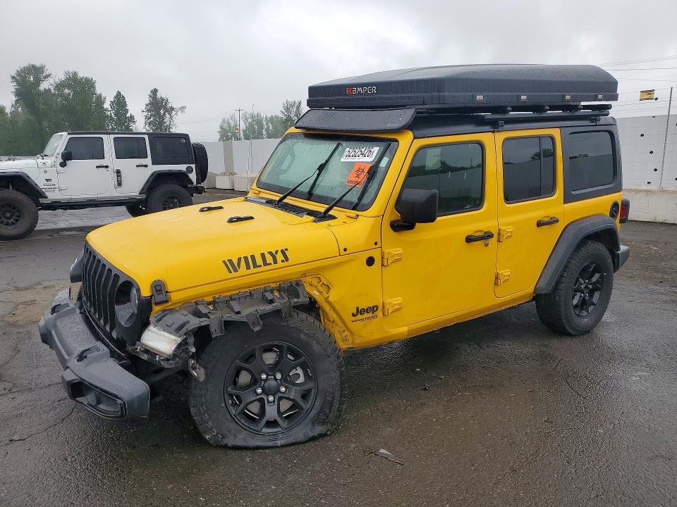 Auction sale of the 2020 Jeep Wrangler Unlimited, vin: 1C4HJXDG0LW329038, lot number: 57964416