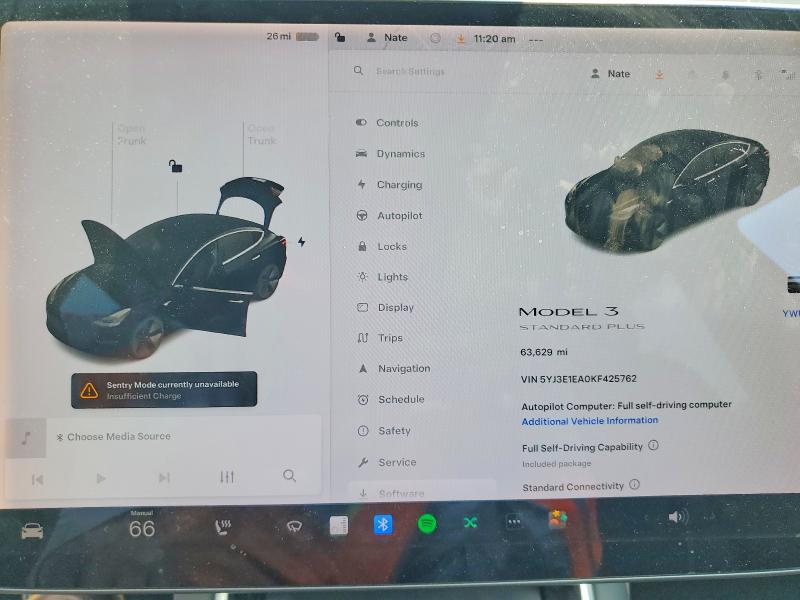 53819676 :رقم المزاد ، 5YJ3E1EA0KF425762 vin ، 2019 Tesla Model 3 مزاد بيع