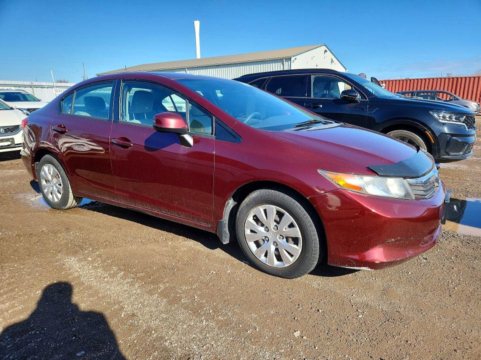2012 Honda Civic მანქანა იყიდება აუქციონზე, vin: 2HGFB2F40CH047833, აუქციონის ნომერი: 52816966