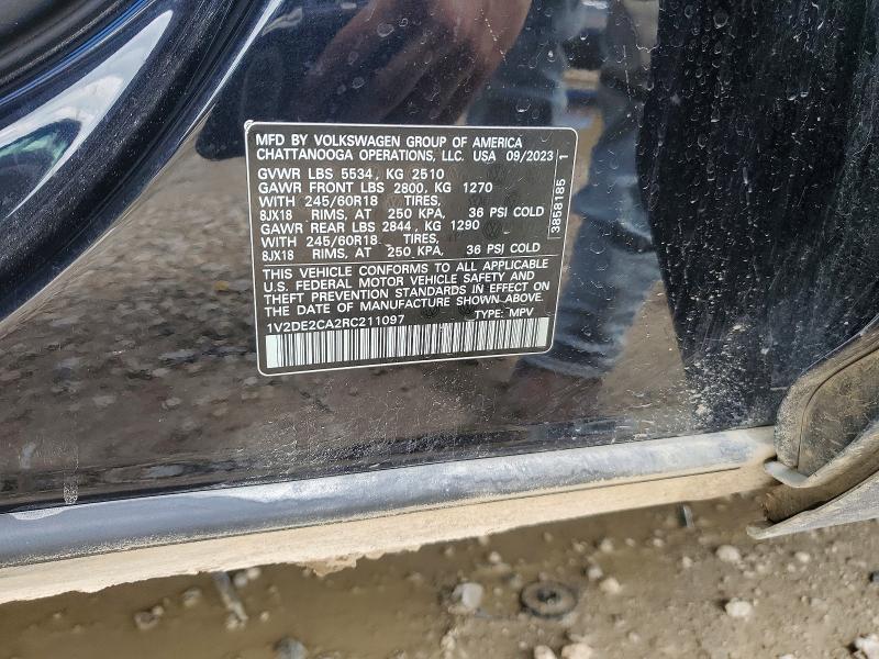 Продаж на аукціоні авто 2024 Volkswagen Atlas Cross Sport, vin: 1V2DE2CA2RC211097, номер лоту: 55460586