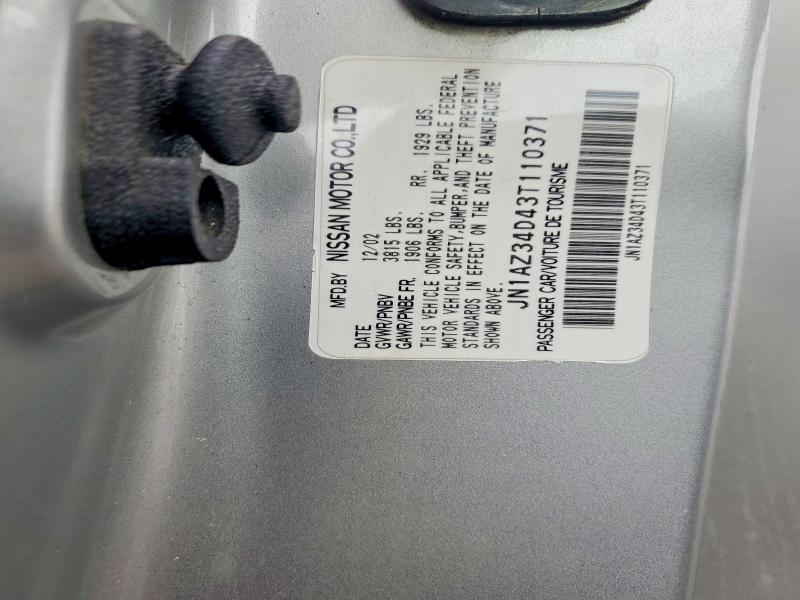 Auction sale of the 2003 Nissan 350z, vin: JN1AZ34D43T110371, lot number: 52568546