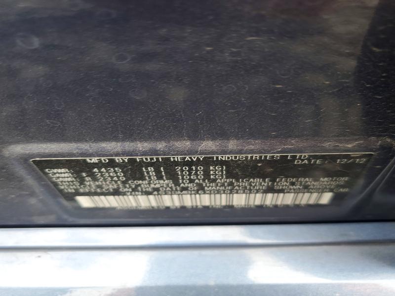 2013 Subaru Legacy მანქანა იყიდება აუქციონზე, vin: 4S3BMBK6XD3028502, აუქციონის ნომერი: 52652586