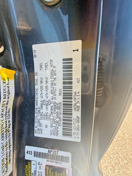 53759106 :رقم المزاد ، 5TFUW5F16KX785101 vin ، 2019 Toyota Tundra مزاد بيع