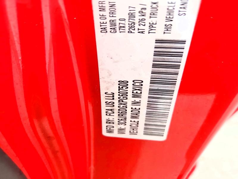 Продаж на аукціоні авто 2023 Ram 1500 Classic, vin: 3C6JR6DGXPG607508, номер лоту: 53467546
