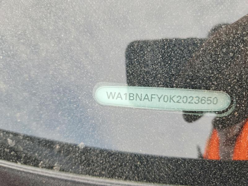Aukcja sprzedaży 2019 Audi Q5, vin: WA1BNAFY0K2023650, numer aukcji: 52690366