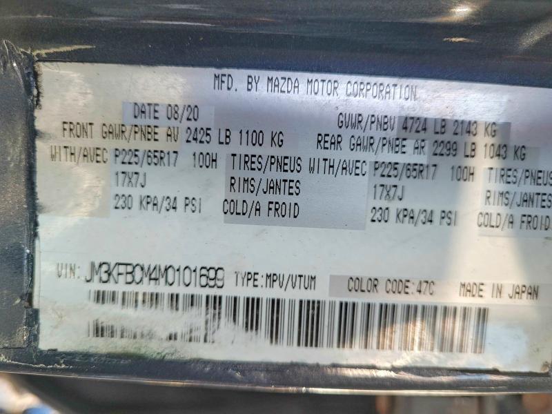 Aukcja sprzedaży 2021 Mazda Cx-5, vin: JM3KFBCM4M0101699, numer aukcji: 53463666
