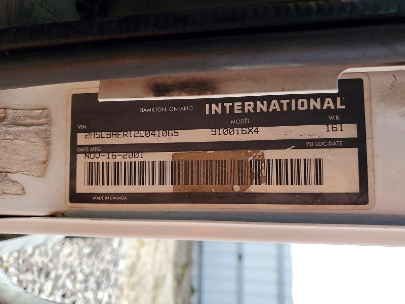 Aukcja sprzedaży 2002 International 9100i, vin: 2HSCBAER12C041065, numer aukcji: 52151756