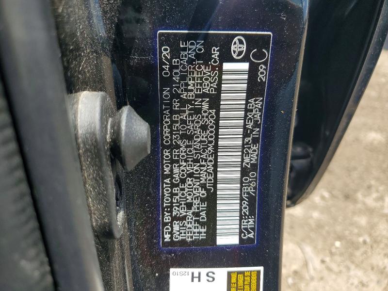Продаж на аукціоні авто 2021 Toyota Corolla, vin: JTDEAMDE9MJ000904, номер лоту: 54646596