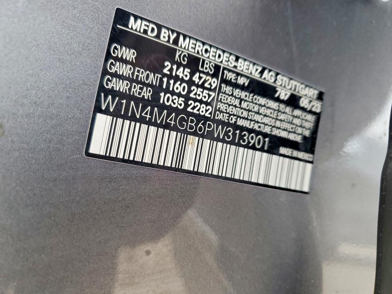 2023 Mercedes-benz Glb მანქანა იყიდება აუქციონზე, vin: W1N4M4GB6PW313901, აუქციონის ნომერი: 53953316