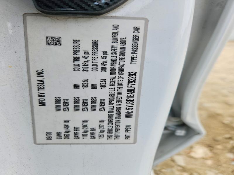 Продажа на аукционе авто 2020 Tesla Model 3, vin: 5YJ3E1EA9LF793293, номер лота: 51874976