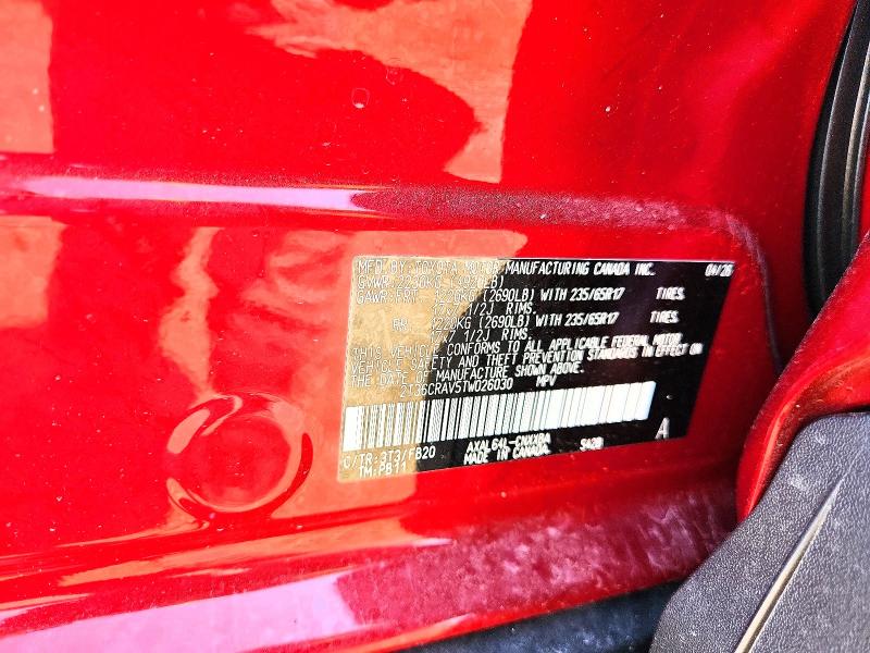 55213596 :رقم المزاد ، 2T36CRAV5TW026030 vin ، 2026 Toyota Rav4 مزاد بيع