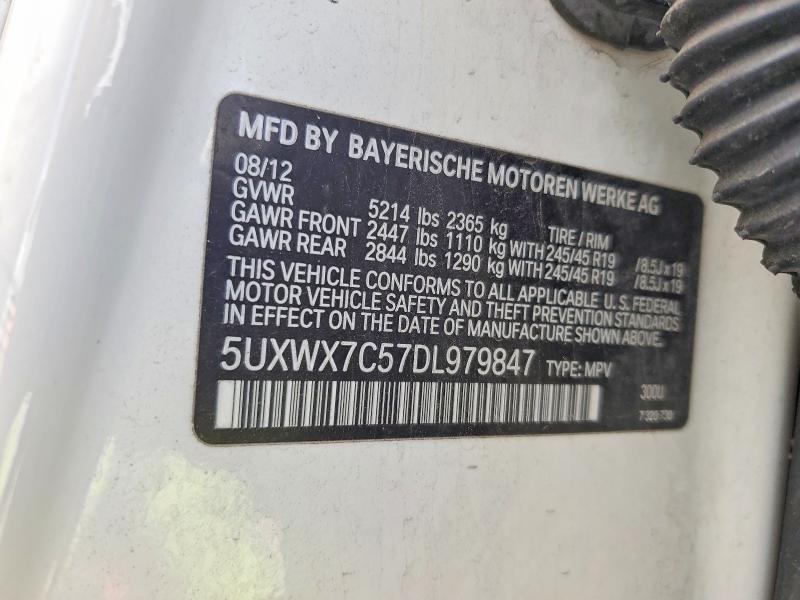 Продажа на аукционе авто 2013 Bmw X3, vin: 5UXWX7C57DL979847, номер лота: 55021696
