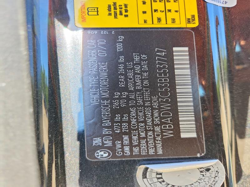 51537666 :رقم المزاد ، WBADW3C53BE537747 vin ، 2011 Bmw 328 مزاد بيع