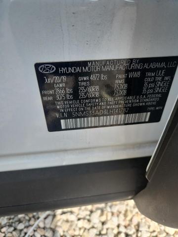 2020 Hyundai Santa Fe მანქანა იყიდება აუქციონზე, vin: 5NMS33AD3LH141782, აუქციონის ნომერი: 53916336