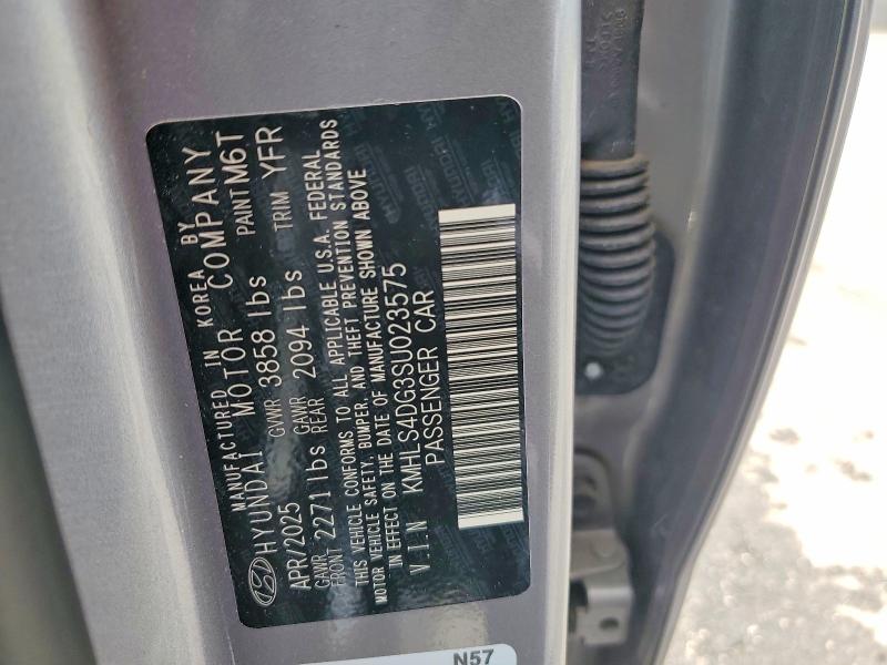55136286 :رقم المزاد ، KMHLS4DG3SU023575 vin ، 2025 Hyundai Elantra مزاد بيع