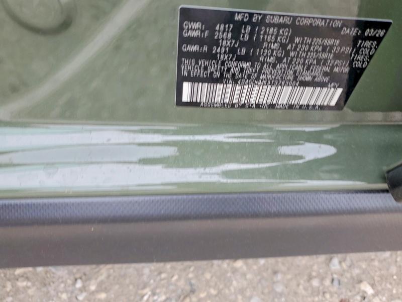 52969886 :رقم المزاد ، 4S4GUHM69T3763004 vin ، 2026 Subaru Crosstrek مزاد بيع
