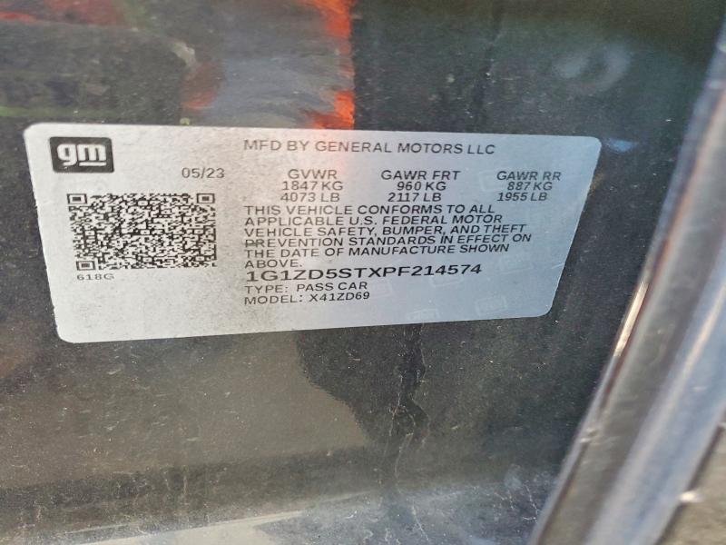 Продажа на аукционе авто 2023 Chevrolet Malibu, vin: 1G1ZD5STXPF214574, номер лота: 53302956