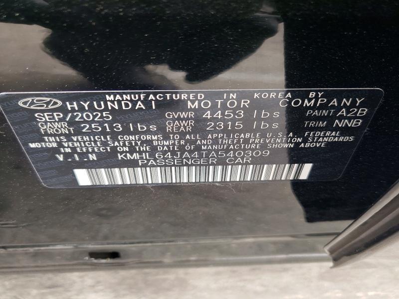 Aukcja sprzedaży 2026 Hyundai Sonata, vin: KMHL64JA4TA540309, numer aukcji: 55006126
