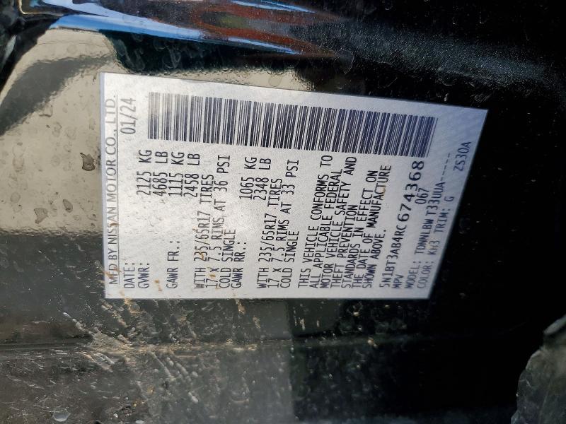Продажа на аукционе авто 2024 Nissan Rogue, vin: 5N1BT3AB4RC674368, номер лота: 52019976