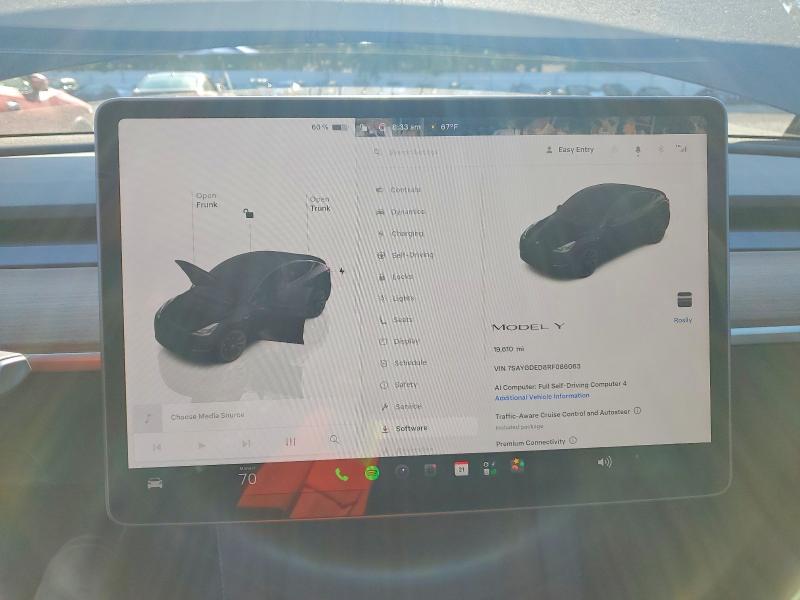 Продаж на аукціоні авто 2024 Tesla Model Y, vin: 7SAYGDED8RF086063, номер лоту: 53909236