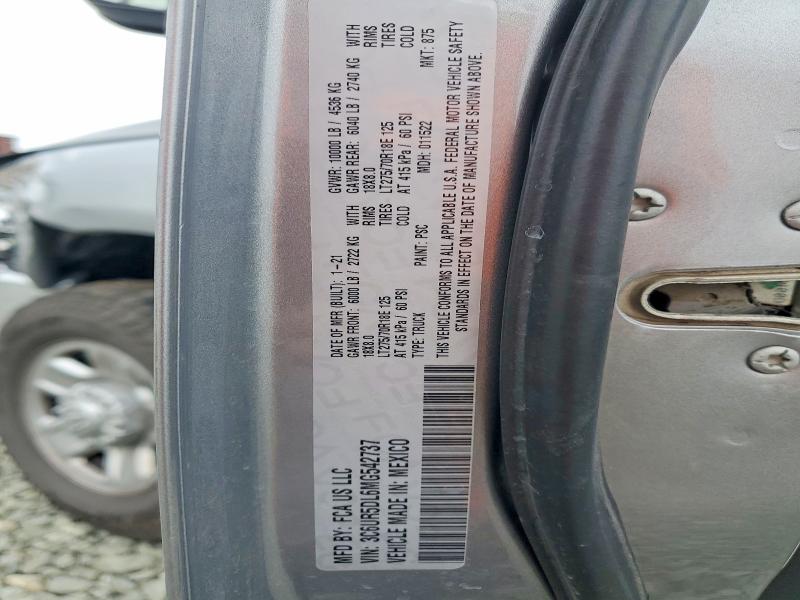 Продажа на аукционе авто 2021 Ram 2500, vin: 3C6UR5DL6MG542737, номер лота: 52202786