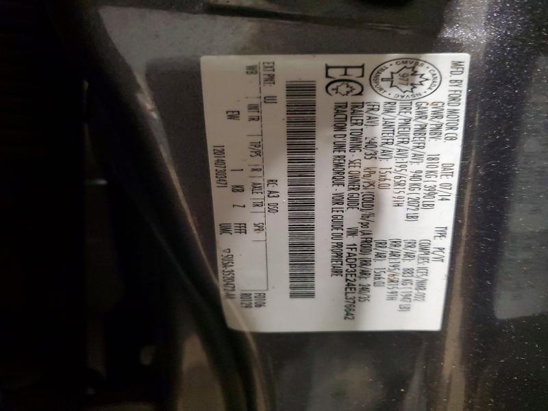 53766006 :رقم المزاد ، 1FADP3E24EL376642 vin ، 2014 Ford Focus مزاد بيع