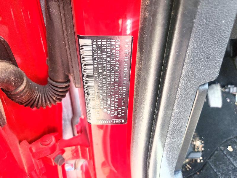 55106776 :رقم المزاد ، 3VWFD7AT6KM712199 vin ، 2019 Volkswagen Beetle مزاد بيع