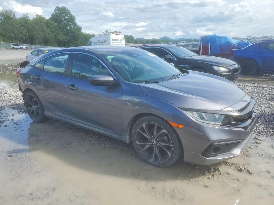 54754046 :رقم المزاد ، 19XFC2E85LE007677 vin ، 2020 Honda Civic مزاد بيع