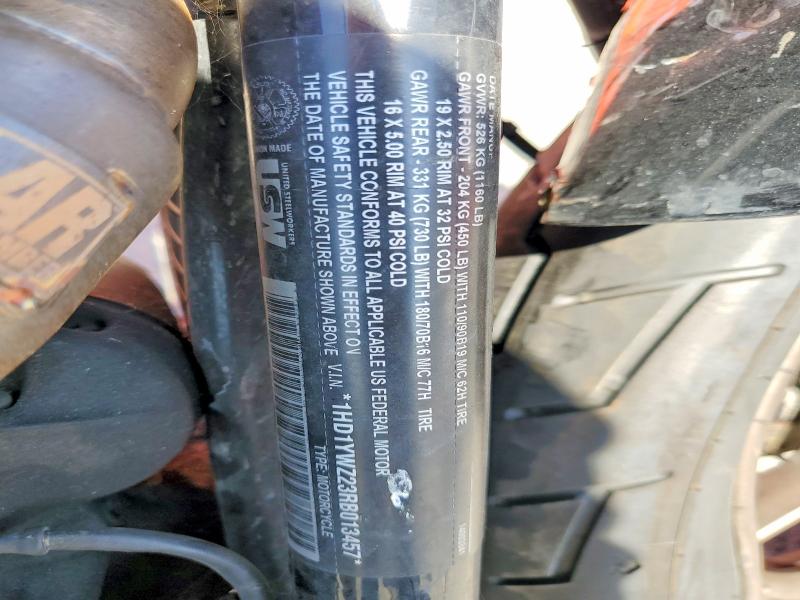 53222876 :رقم المزاد ، 1HD1YWZ23RB013457 vin ، 2024 Harley-davidson Fxlrs مزاد بيع