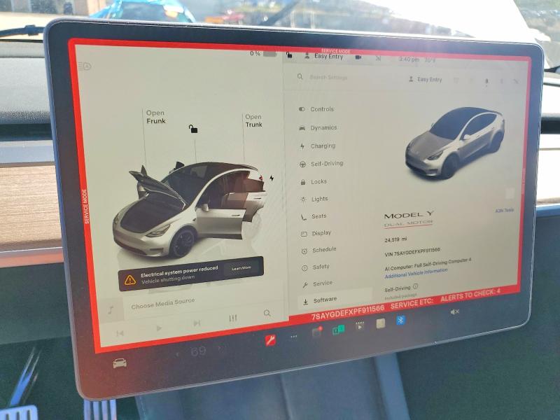 53173326 :رقم المزاد ، 7SAYGDEFXPF911566 vin ، 2023 Tesla Model Y مزاد بيع