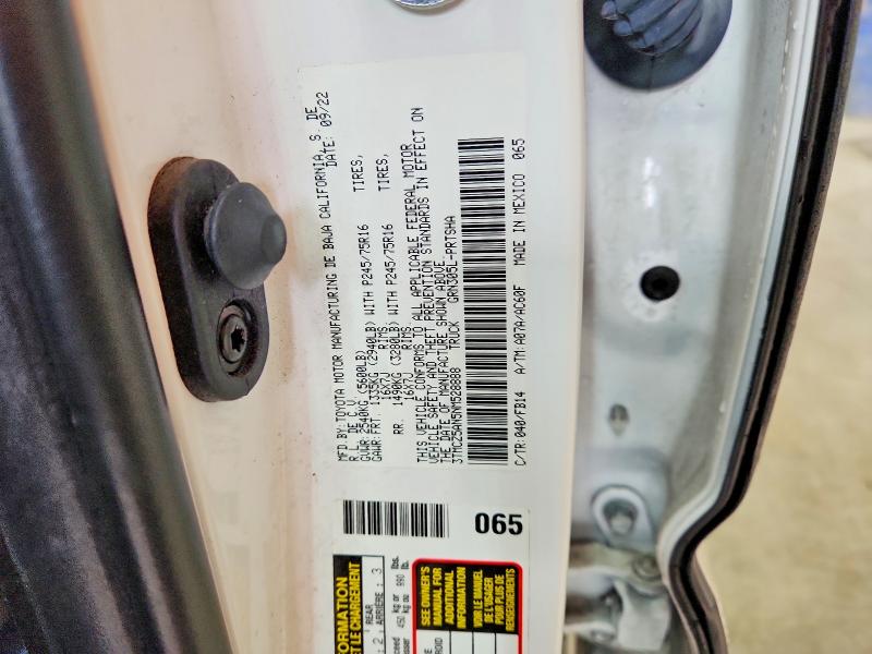 Auction sale of the 2022 Toyota Tacoma, vin: 3TMCZ5AN5NM528888, lot number: 52575856