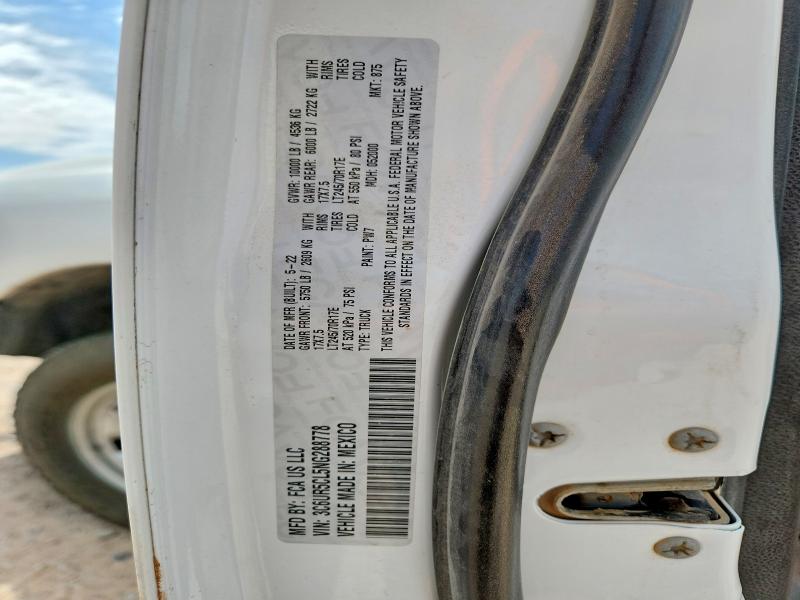 Auction sale of the 2022 Ram 2500, vin: 3C6UR5CL5NG288778, lot number: 53303126