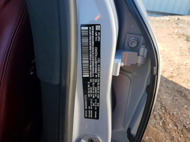 2023 Maserati Grecale მანქანა იყიდება აუქციონზე, vin: ZN682AVM7P7422443, აუქციონის ნომერი: 51889296
