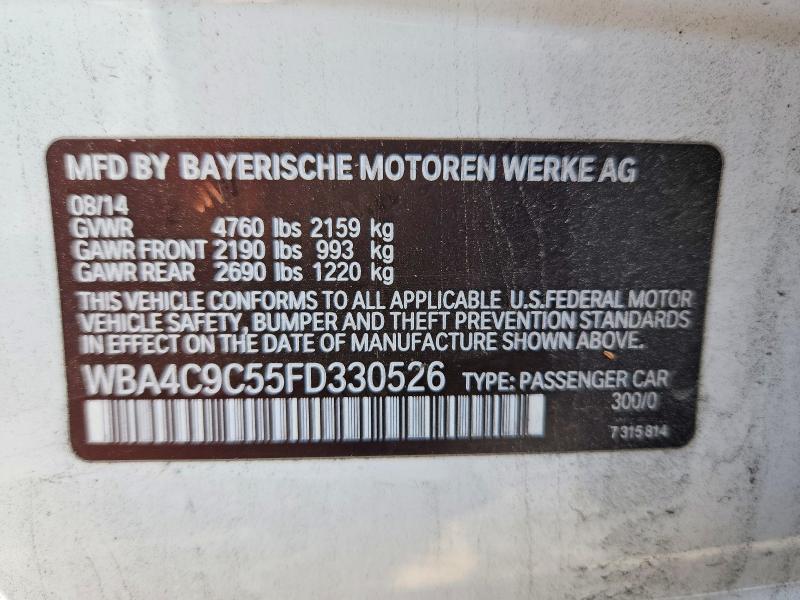 2015 Bmw 428 მანქანა იყიდება აუქციონზე, vin: WBA4C9C55FD330526, აუქციონის ნომერი: 53364346