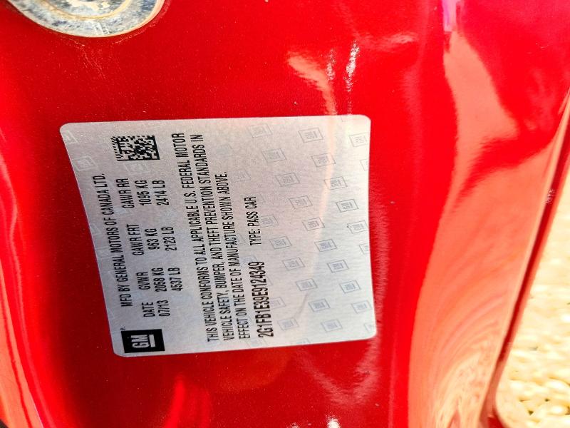 52308996 :رقم المزاد ، 2G1FB1E39E9124349 vin ، 2014 Chevrolet Camaro مزاد بيع