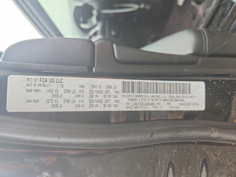 Aukcja sprzedaży 2018 Jeep Grand Cherokee, vin: 1C4RJFAG5JC284406, numer aukcji: 52382016