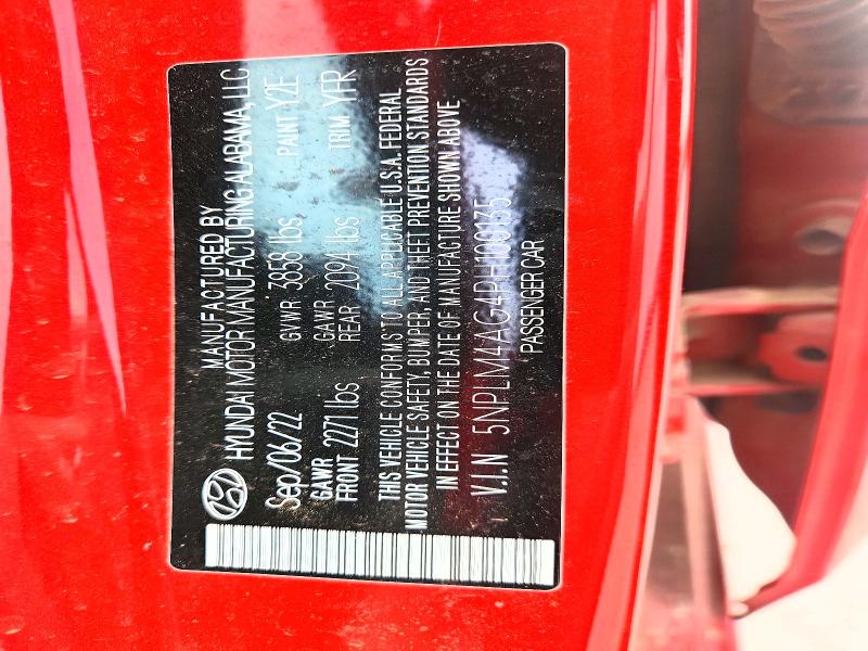 2023 Hyundai Elantra მანქანა იყიდება აუქციონზე, vin: 5NPLM4AG4PH100135, აუქციონის ნომერი: 52259606