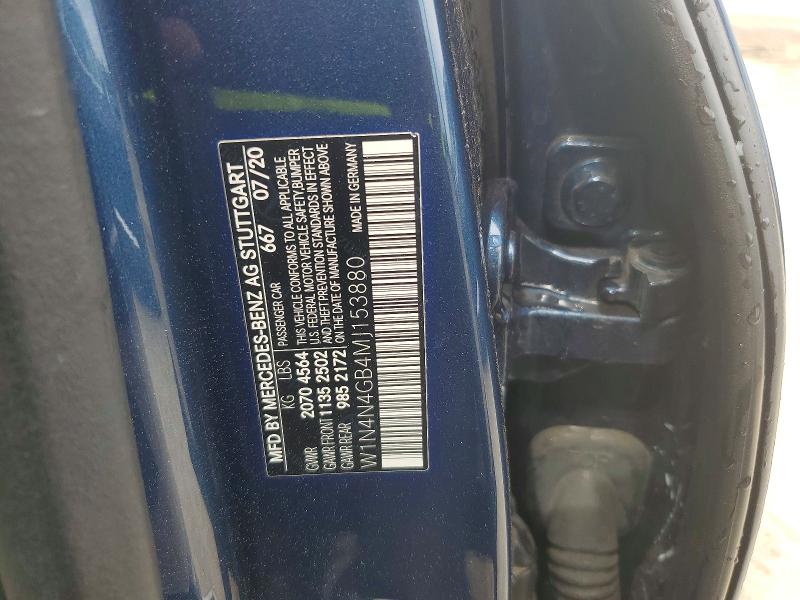 2021 Mercedes-benz Gla მანქანა იყიდება აუქციონზე, vin: W1N4N4GB4MJ153880, აუქციონის ნომერი: 50998876